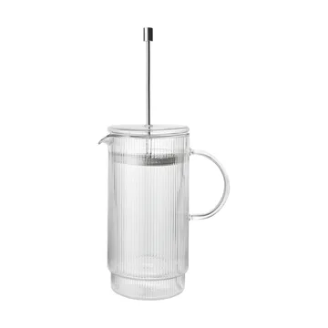 Dzbanek z tłokiem Ripple Thermal - Clear - Ferm Living