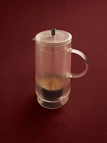 Dzbanek z tłokiem Ripple Thermal - Clear - Ferm Living