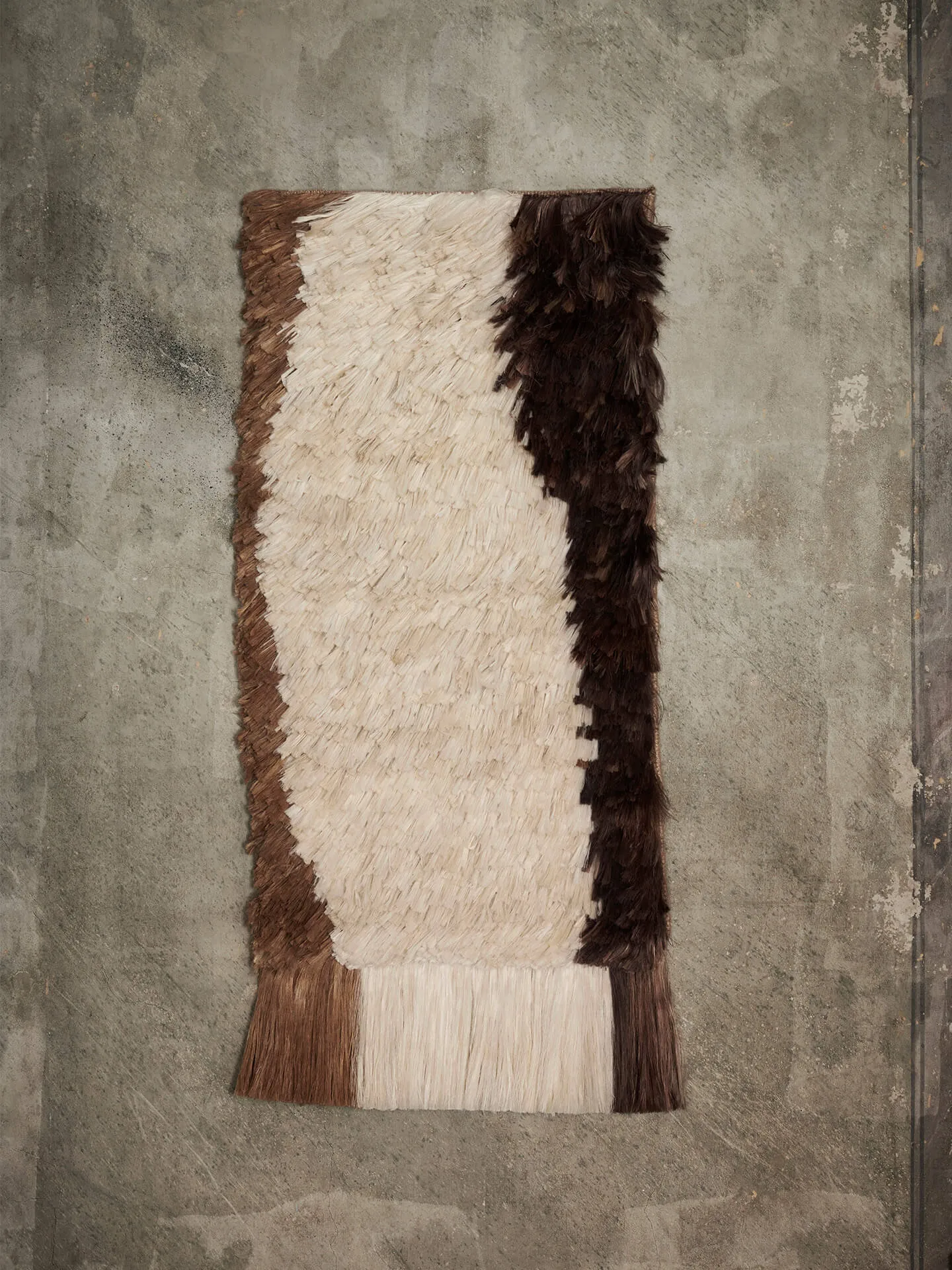 Edge Wall Rug tapeta ścienna 50x110 cm, Kawa o kolorze off-white Ferm Living