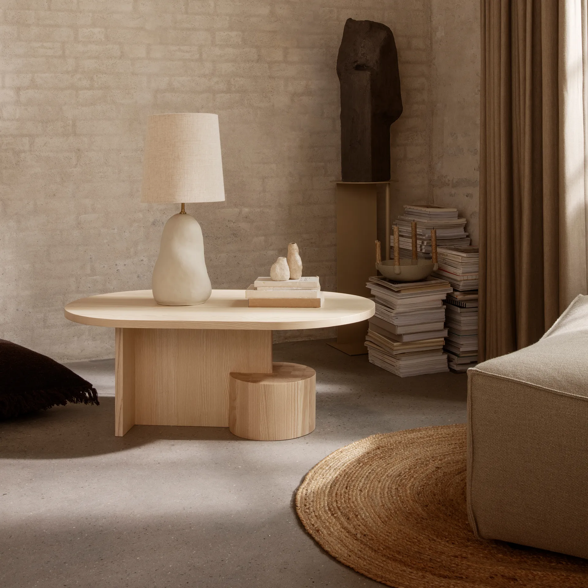 Eternal okrągły dywan z juty, duży, natural Ferm Living