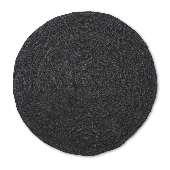 Eternal okrągły dywan z juty, mały - black - Ferm LIVING