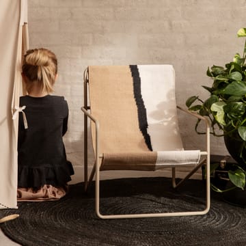 Eternal okrągły dywan z juty, mały - black - Ferm Living