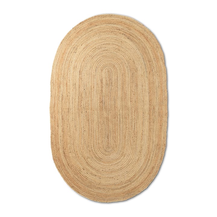 Eternal owalny dywan z juty, mały - natural - Ferm Living