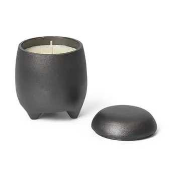 Evoke świeca w słoiku - Czarniony aluminium - Ferm Living