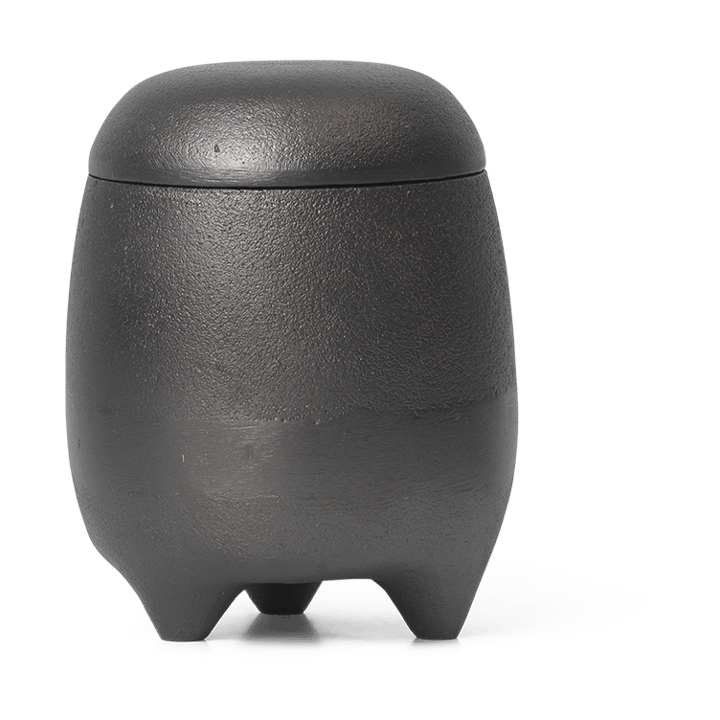 Evoke świeca w słoiku, Czarniony aluminium Ferm Living