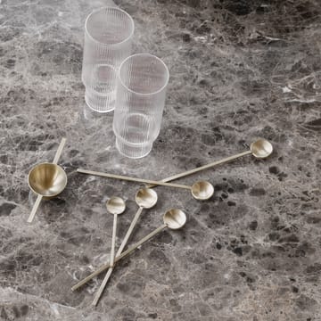 Fein długa łyżka drinków - brass - Ferm Living