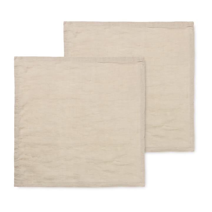 Ferm Living lniane serwetki 2-pak - Natural - Ferm Living