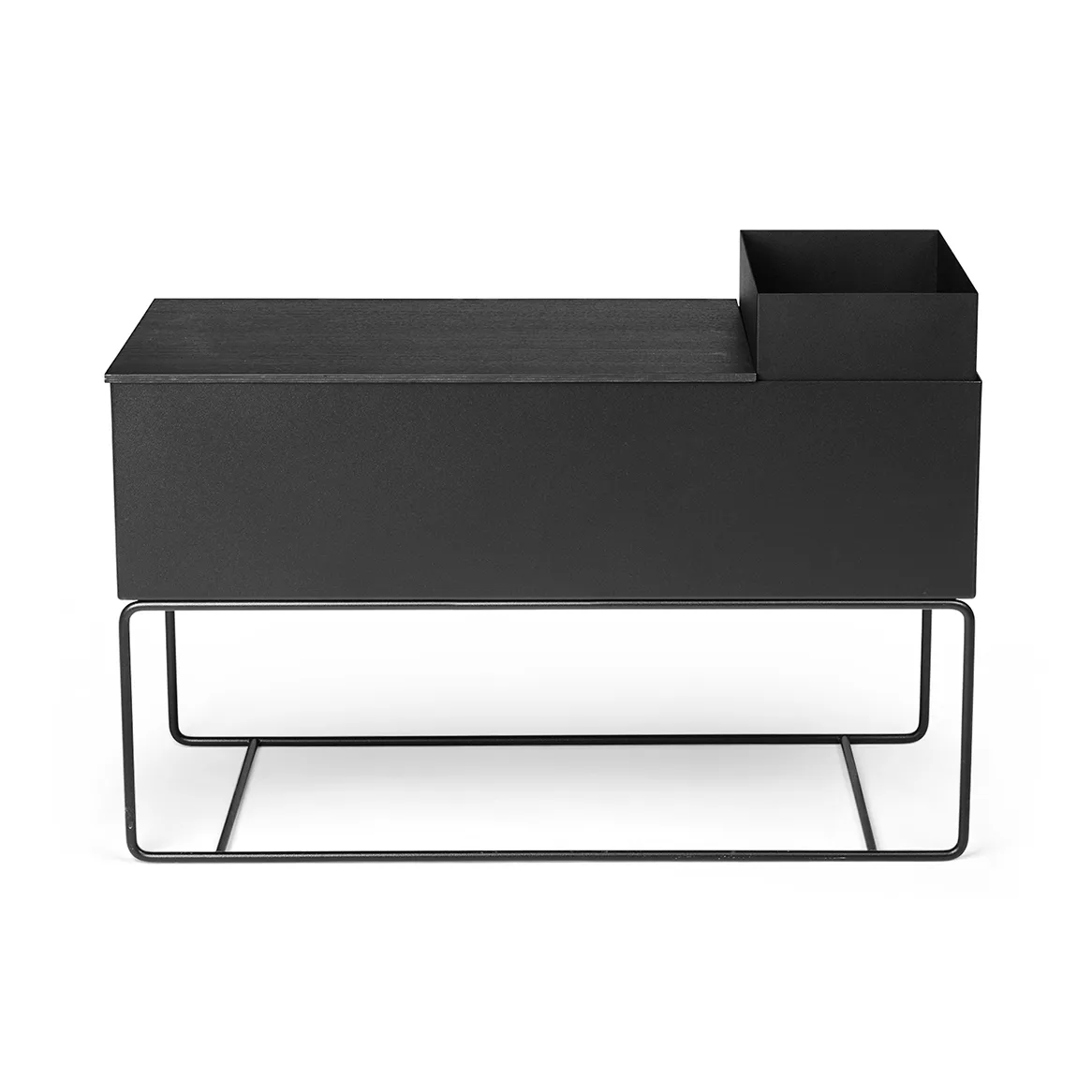 Ferm Living plant box, kwetnik duży, black Ferm Living