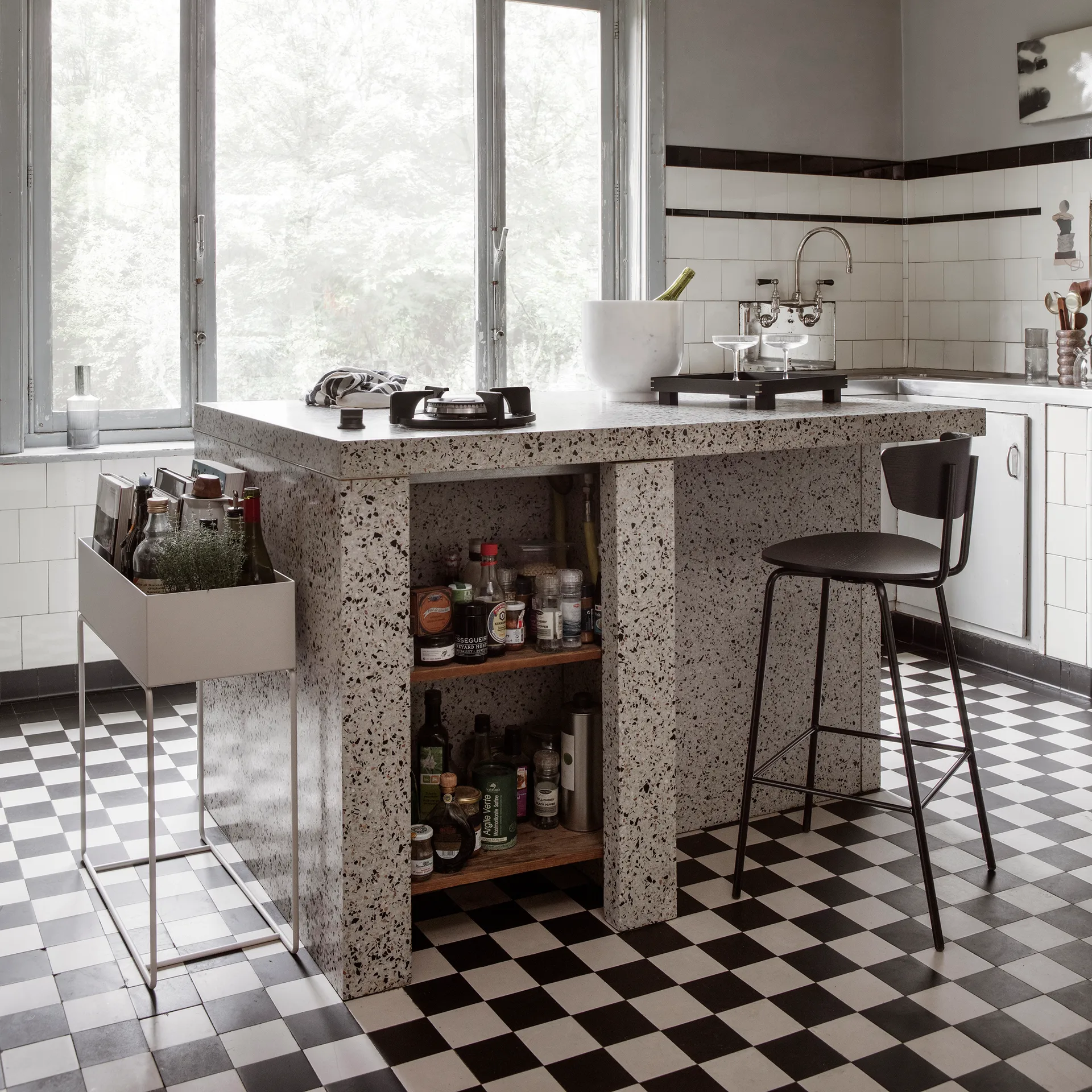 ferm LIVING plant box, kwietnik, light grey (jasny szary) Ferm Living