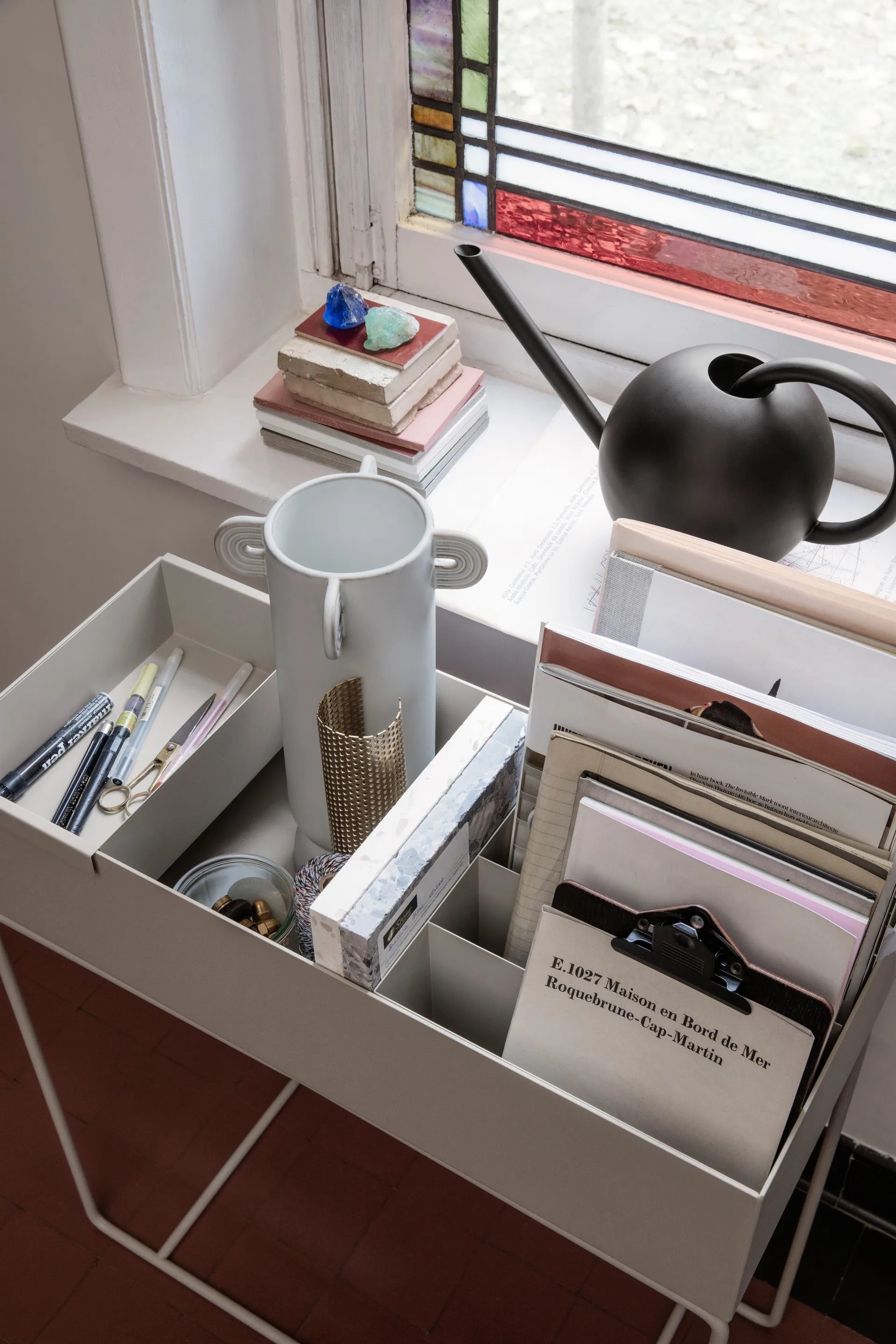 ferm LIVING plant box, kwietnik, light grey (jasny szary) Ferm Living