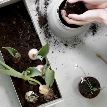 Ferm Living plant box, kwietnik mały - light grey - Ferm Living
