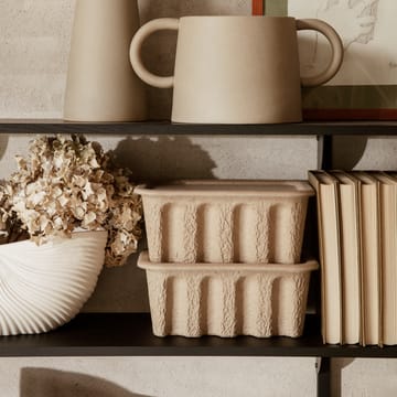 Ferm zestaw papierowych pojemników do przechowywania - Brąz - Ferm Living