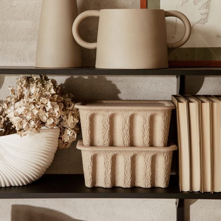 Ferm zestaw papierowych pojemników do przechowywania, Brąz Ferm Living
