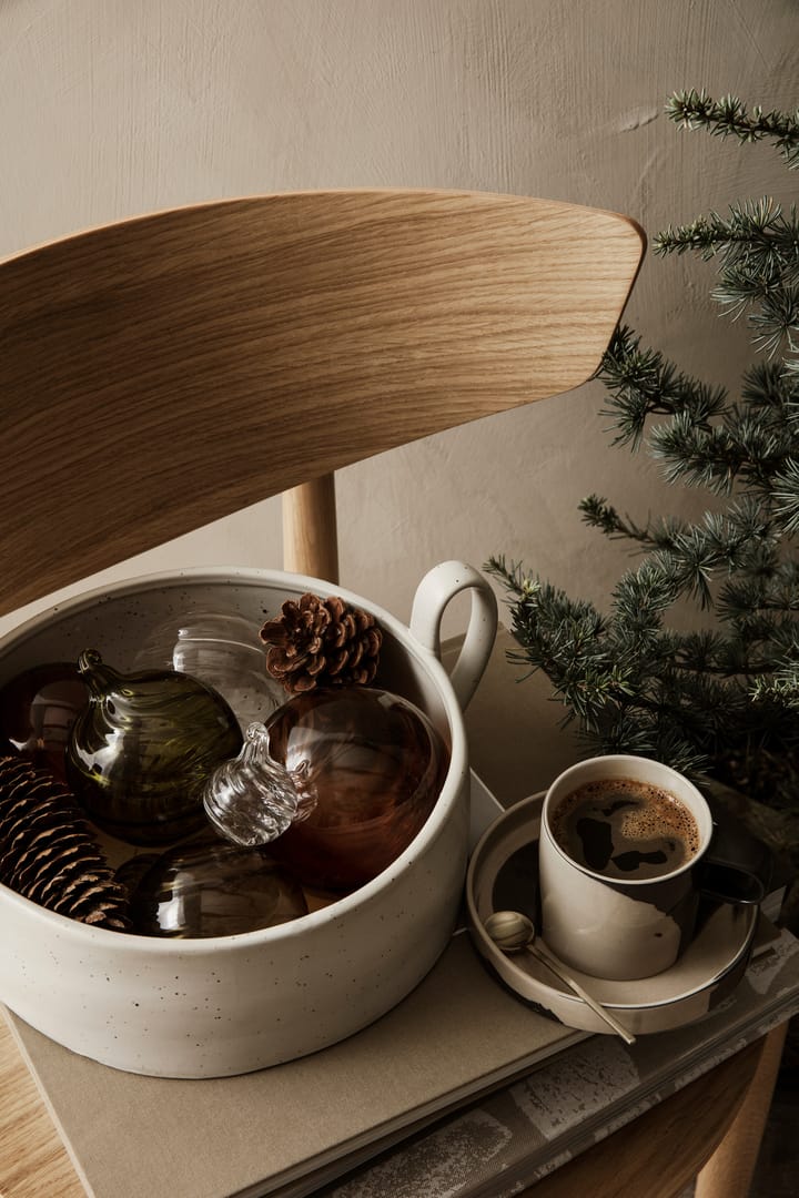 Flow Centrepiece miska, Off-white speckle Ferm Living