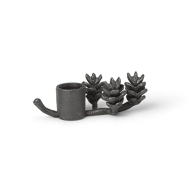 Forest świecznik 6 cm - Czarny mosiądz - Ferm Living