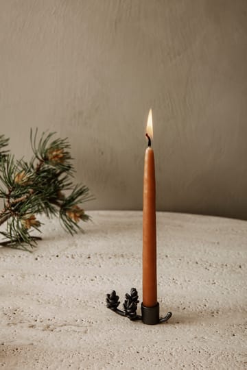 Forest świecznik 6 cm - Czarny mosiądz - Ferm Living
