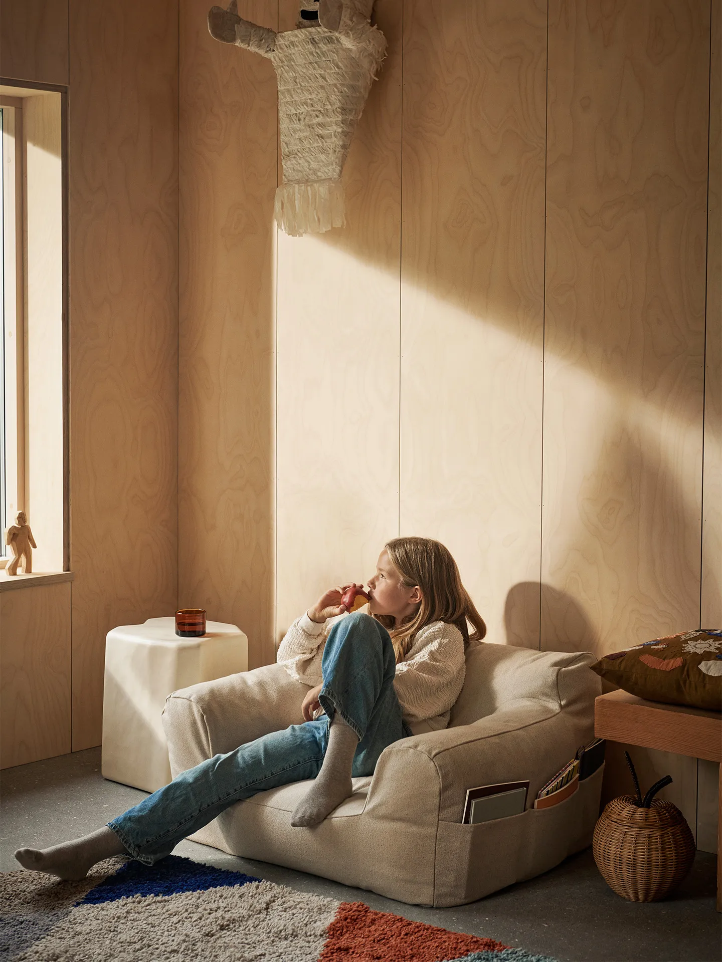 Fotel Billow bean bag, Kremowy Ferm Living