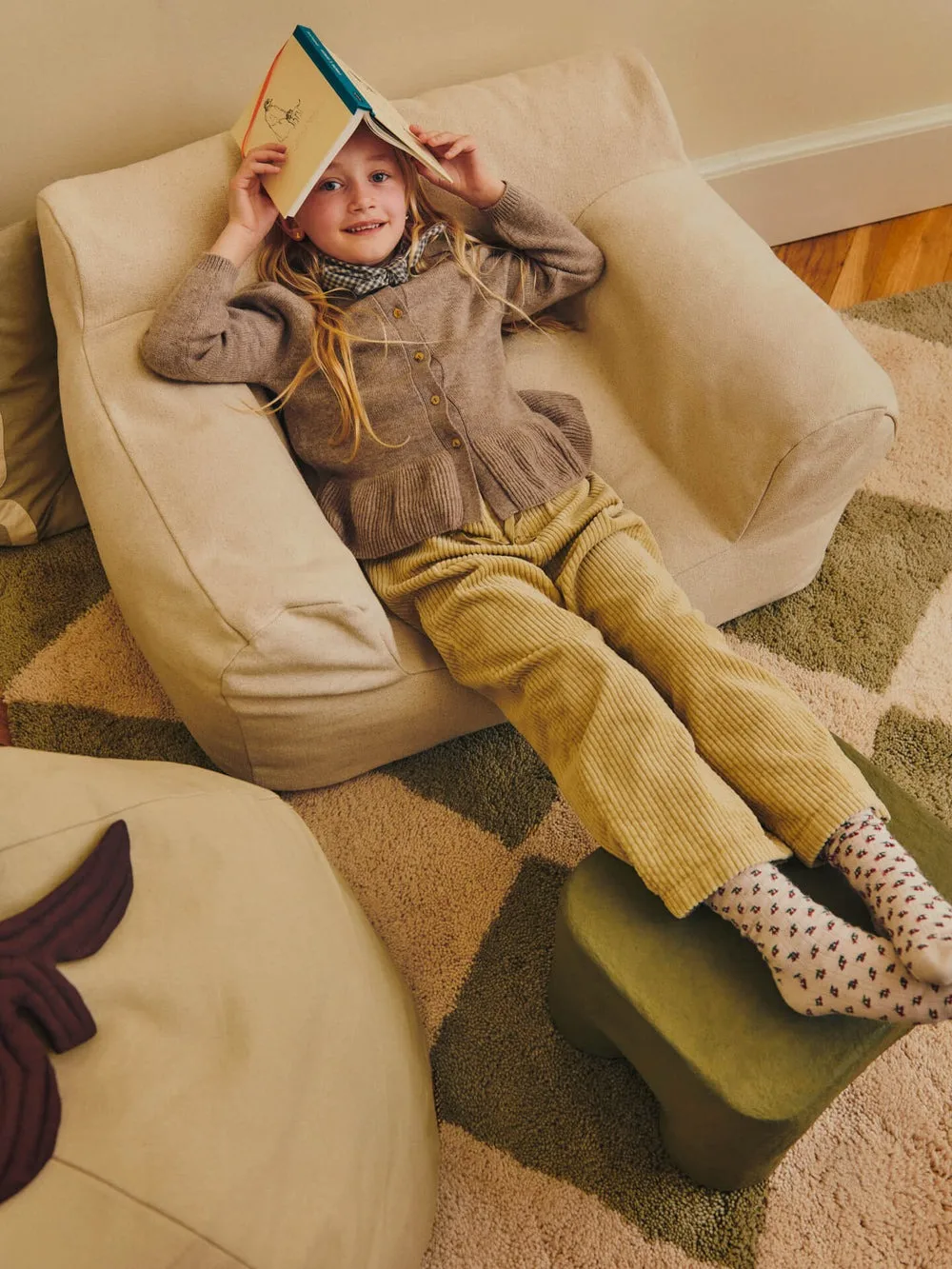 Fotel Billow bean bag, Kremowy Ferm Living