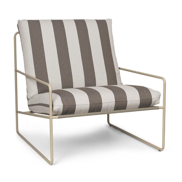 Fotel Desert - Cash stripe-chocolate - Ferm Living