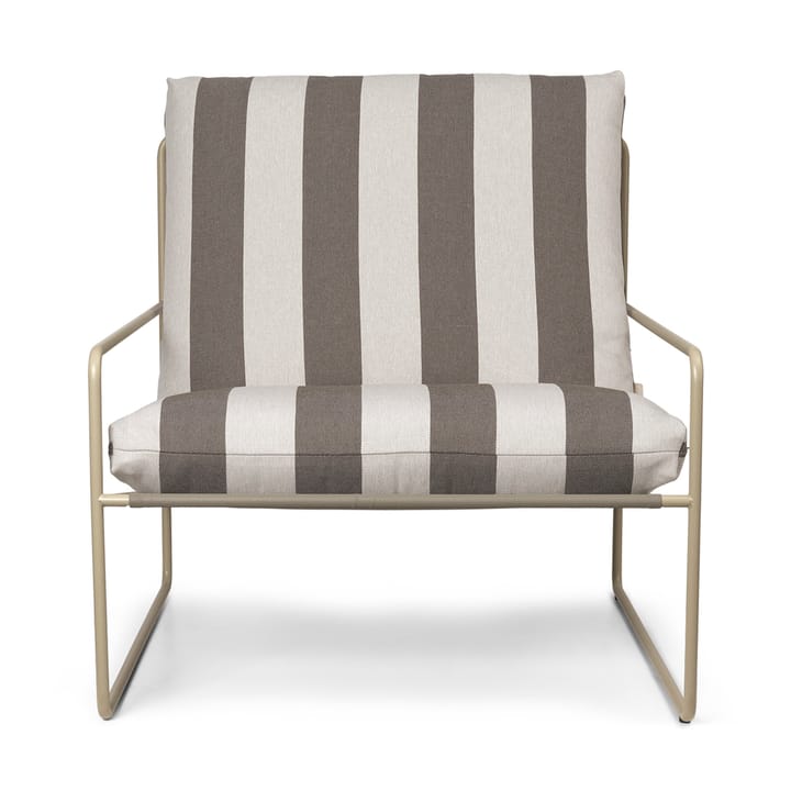 Fotel Desert - Cash stripe-chocolate - ferm LIVING