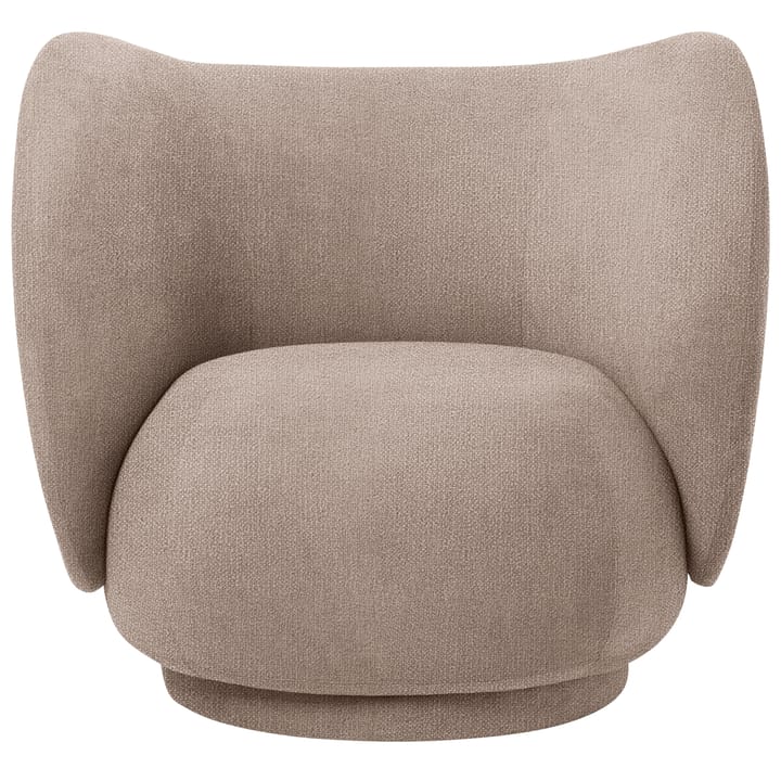 Fotel do salonu Rico lounge chair bouclé - Sand - ferm LIVING