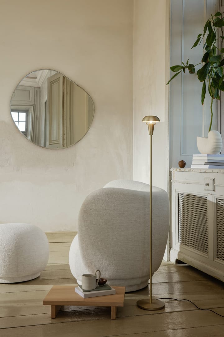 Fotel do salonu Rico lounge chair bouclé, Wełna bouclé złamana biel Ferm Living