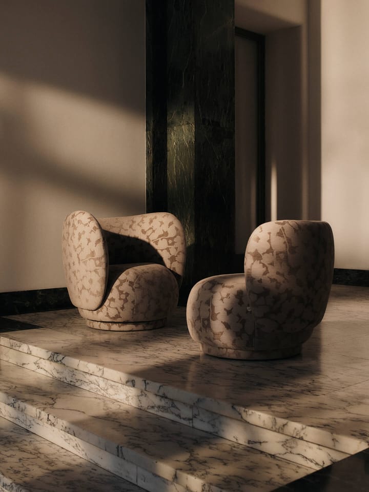 Fotel do salonu Rico lounge chair, Cilla-Taupe Ferm Living