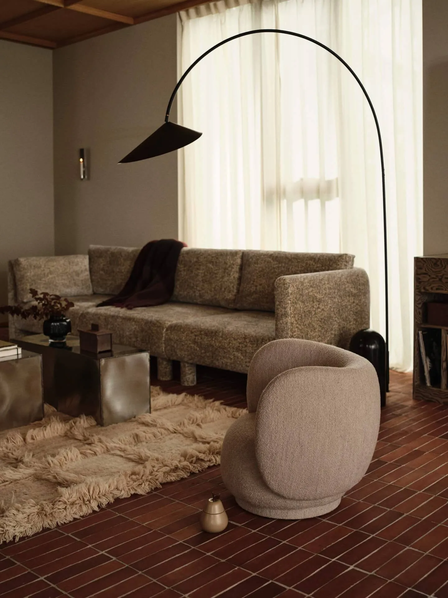 Fotel dziecięcy Rico kids lounge chair, Natural Ferm Living