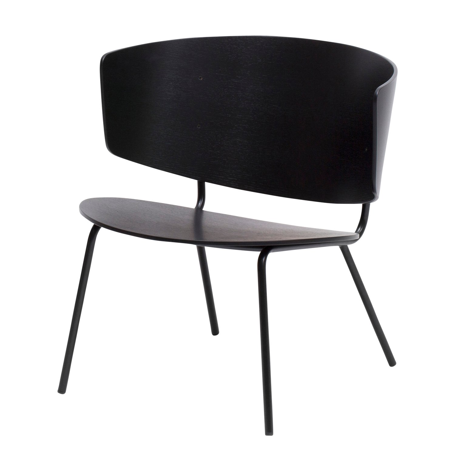 Ferm Living Fotel Herman Czarny | Skandynawski Design | Krzesła | Czarny
