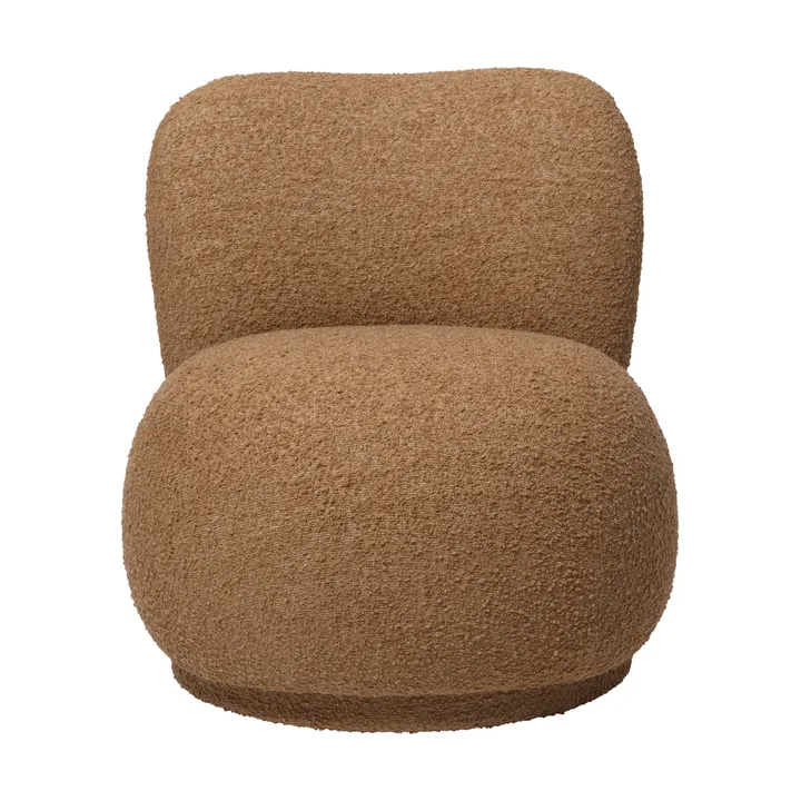 Fotel lounge Rico raw bouclé piccolo - Tan - Ferm Living