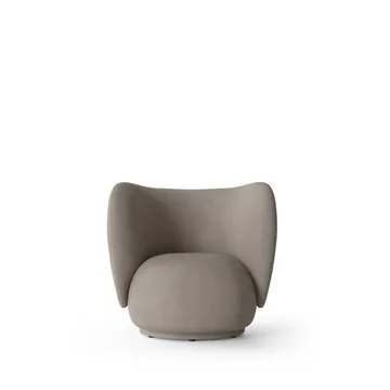 Fotel lounge Rico - warm grey, brushed - Ferm Living