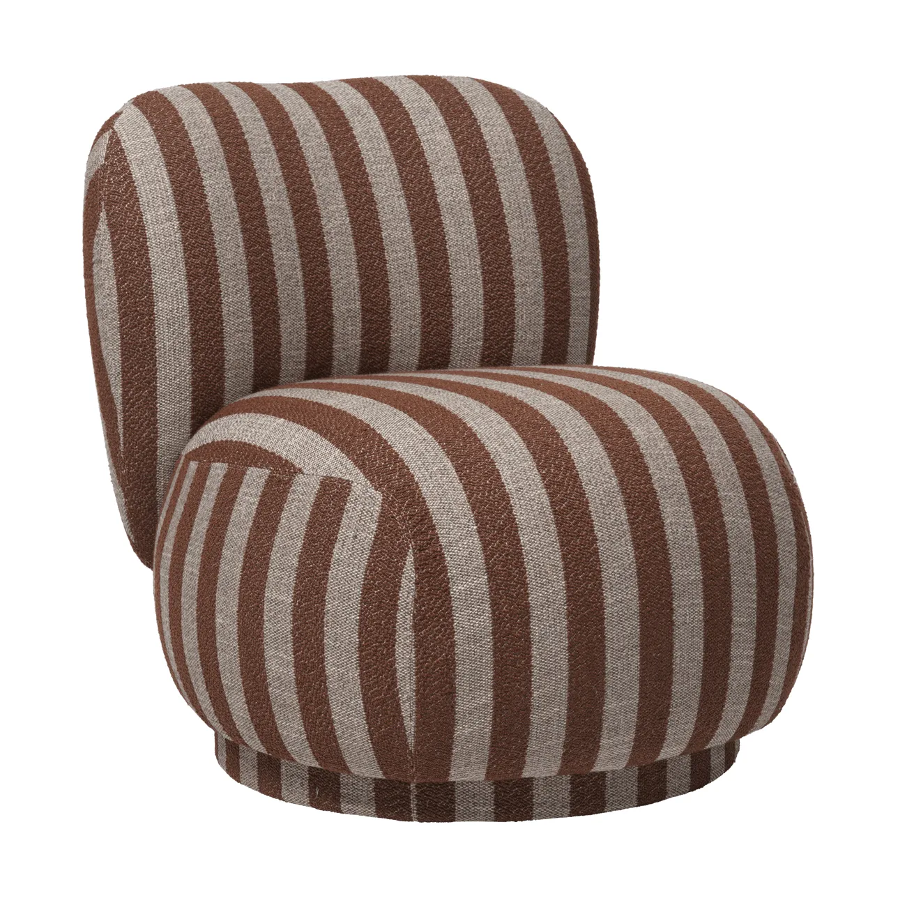 Fotel Rico lounge chair piccolo, Louisiana, Sand-chocolate Ferm Living