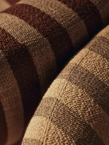 Fotel Rico lounge chair piccolo - Louisiana, Sand-chocolate - Ferm Living