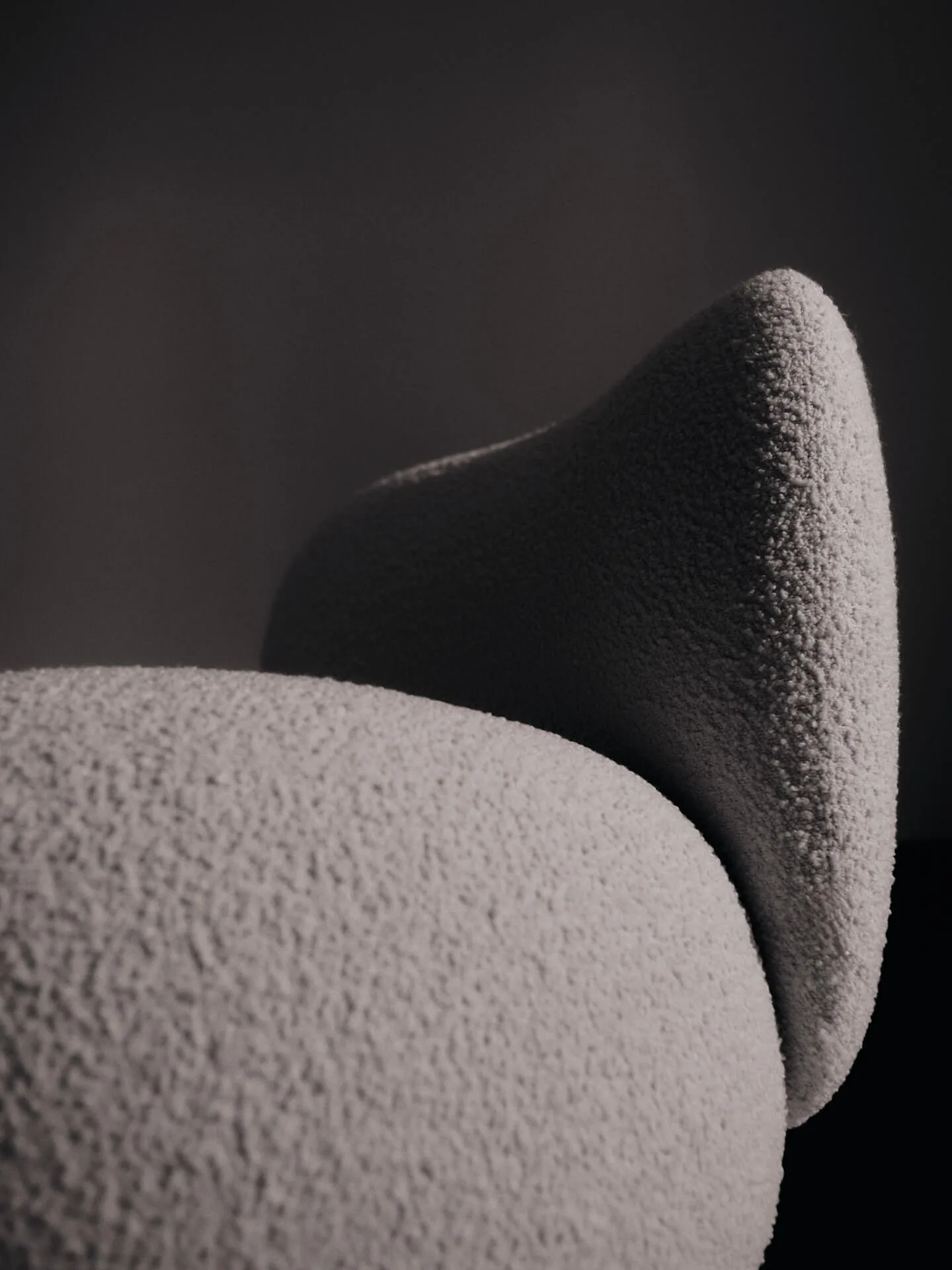 Fotel Rico lounge chair piccolo, Nordic Bouclé-Off-white Ferm Living