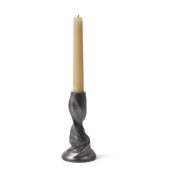 Gale świecznik 13 cm - Blackened Aluminium - ferm LIVING