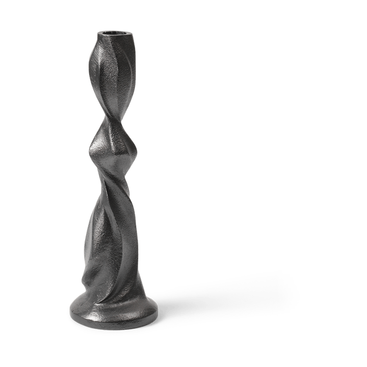Gale świecznik 25 cm - Blackened Aluminium - Ferm Living