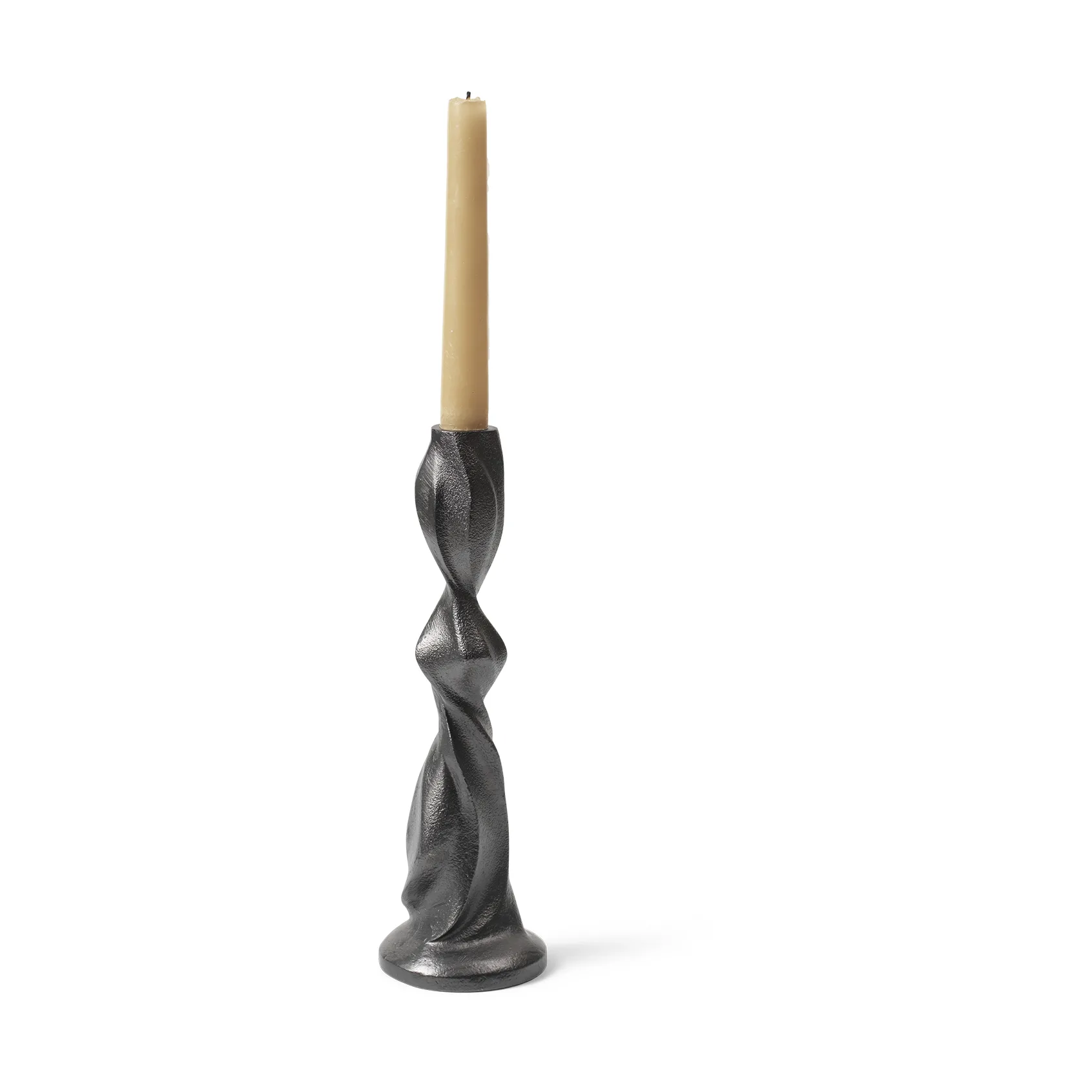 Gale świecznik 25 cm, Blackened Aluminium Ferm Living