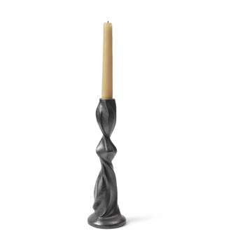 Gale świecznik 25 cm - Blackened Aluminium - Ferm Living