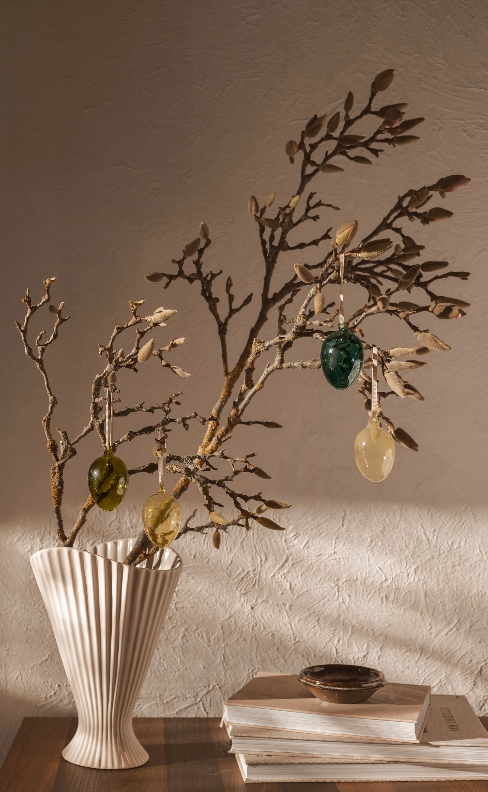 Glass easter eggs 4-pak, Mixed dark Ferm Living