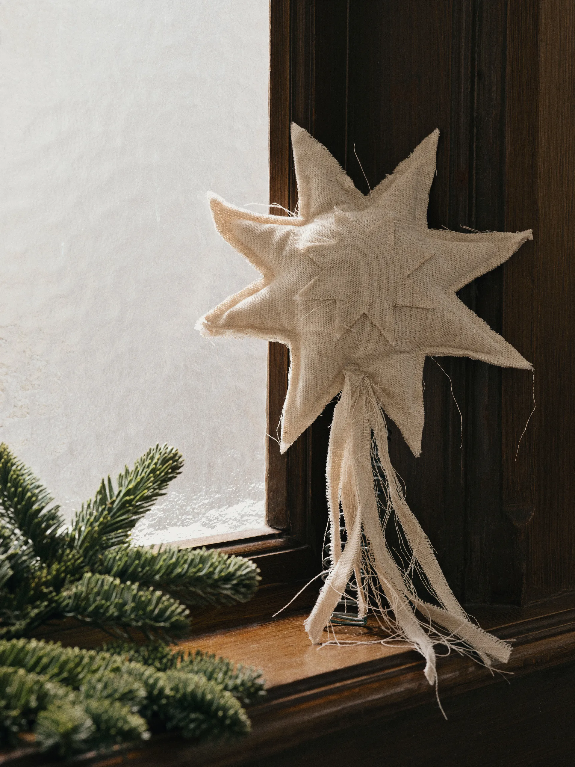 Gwiazda na choinkę Vela Star Treetopper, Natural Ferm Living