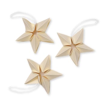 Gwiazda papierowa Amanda zawieszka świąteczna 3-pak - off-white - Ferm Living