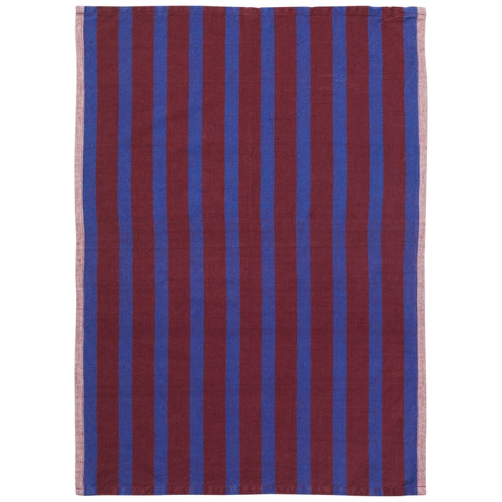 Hale ręcznik kuchenny 50x70 cm - Brown-navy Niebieski - ferm LIVING