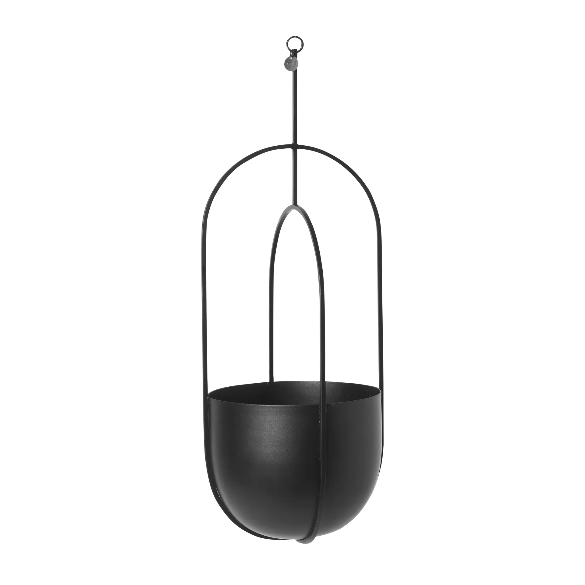 Hanging deco pot doniczka wisząca Ø18.5 cm, Black Ferm Living