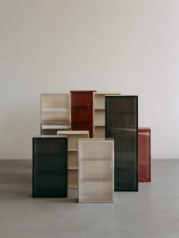 Haze szafka ścienna - Reeded glass - stainless steel - Ferm Living