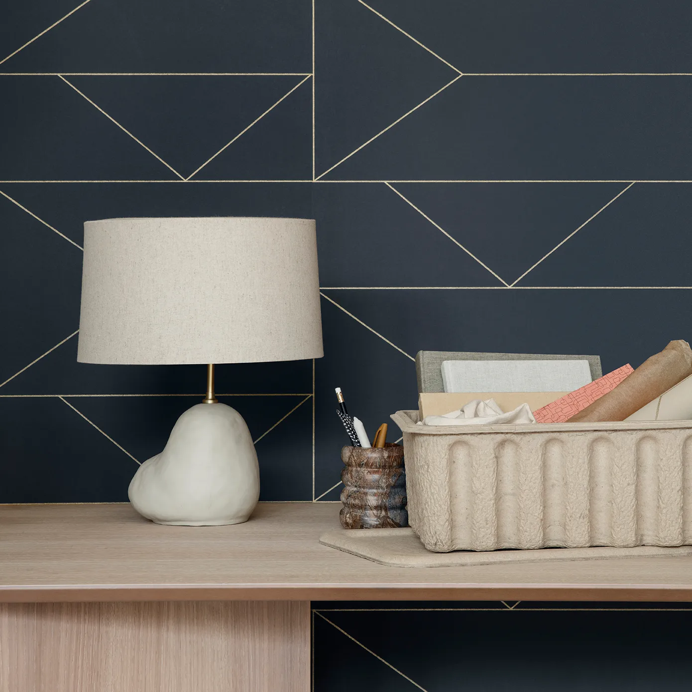 Hebe podstawa do lampy, mała, Off-white matt Ferm Living