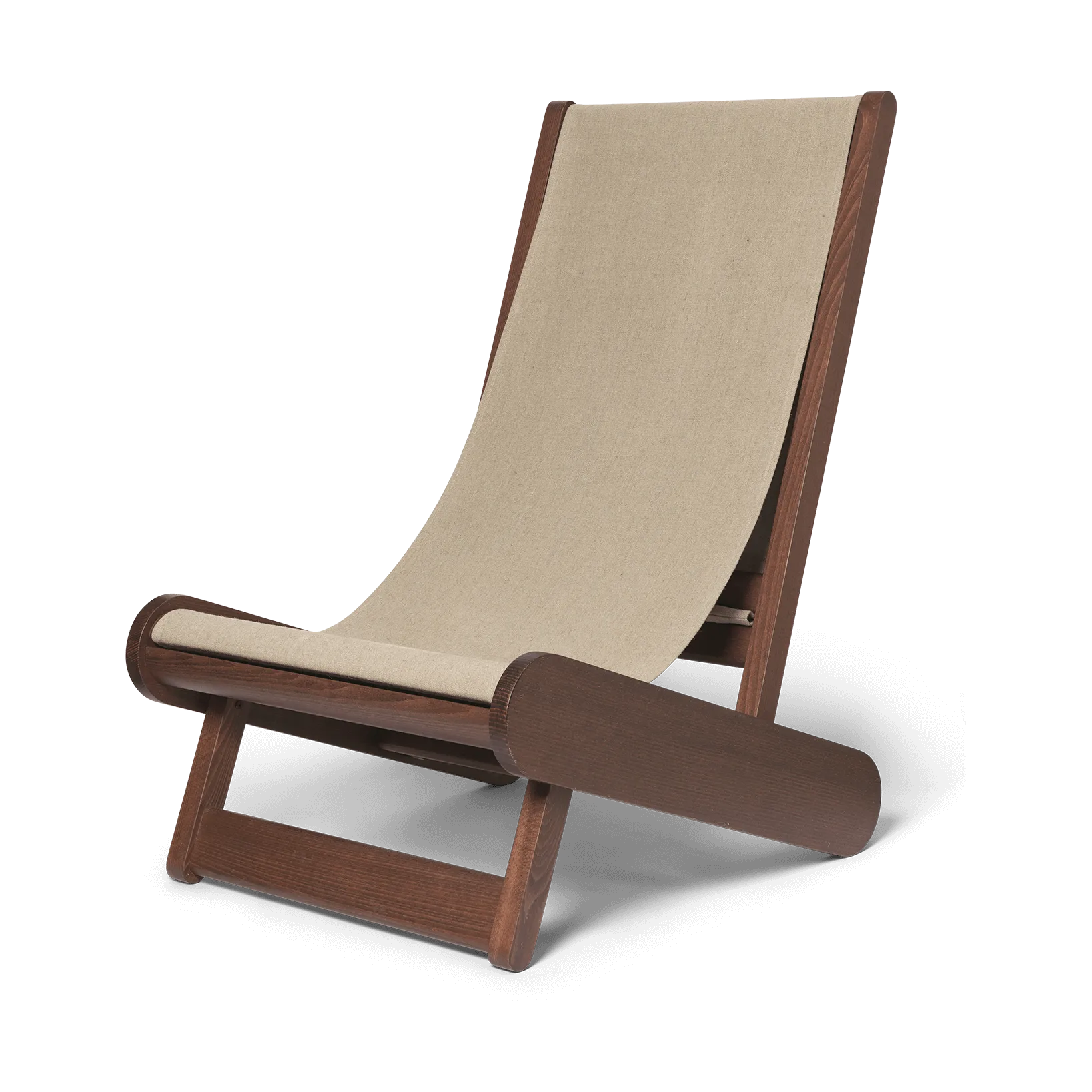 Hemi lounge chair, Dark stained, natural Ferm Living
