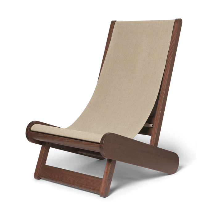 Hemi lounge chair - Dark stained, natural - Ferm LIVING
