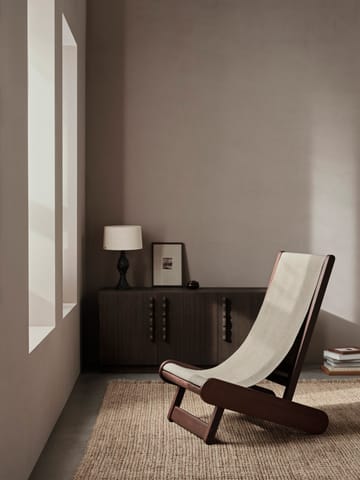 Hemi lounge chair - Dark stained, natural - Ferm Living