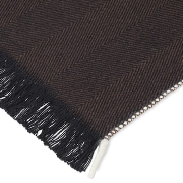 Herringbone narzuta 120x180 cm - dark coffee - Ferm Living