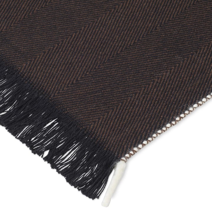 Herringbone narzuta 120x180 cm, dark coffee Ferm Living